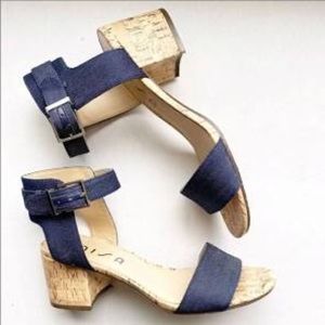 Denim Unisa block sandals